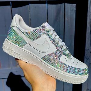 Nike Custom Crystal Rhinestones Air Force 1 Sneakers